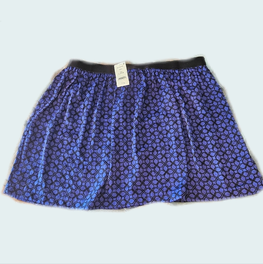 Blue and black skirt size large